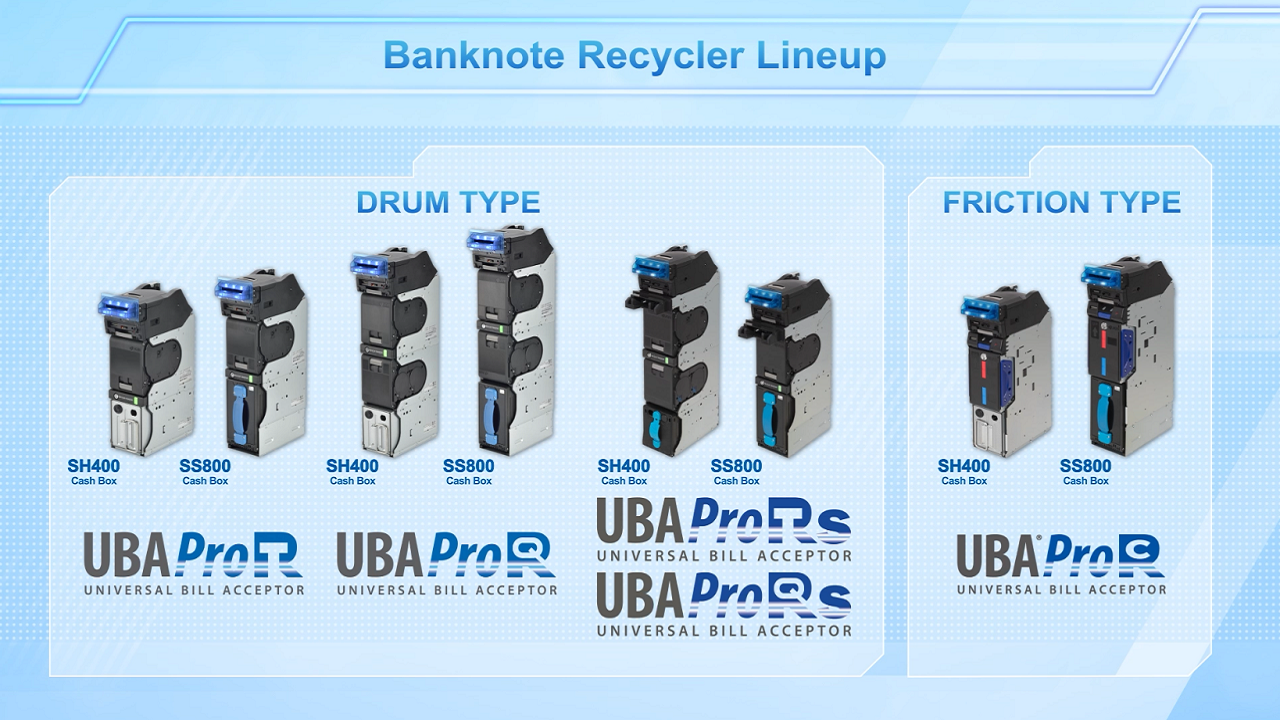 Universal Bill Acceptor "UBA Pro Recycler Series" 