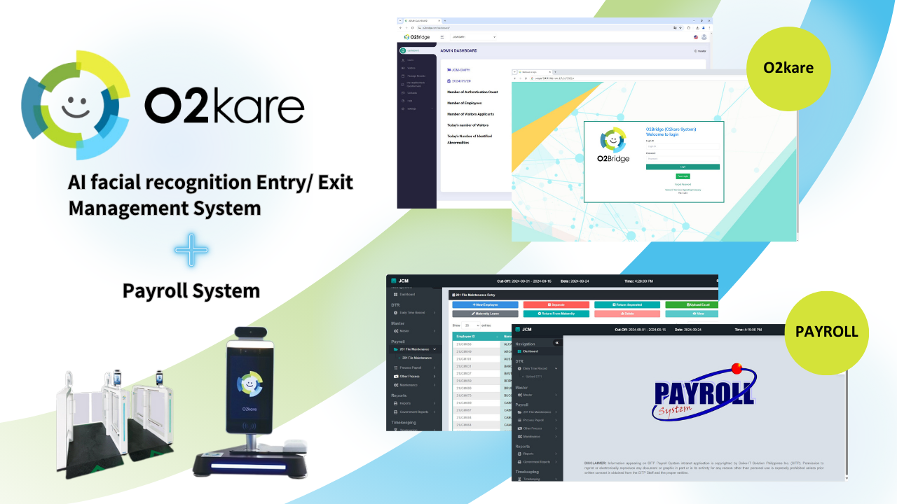 AI facial recognition Entry/ Exit management system "O2kare"
