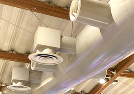 Air duct and Air nozle installation example 