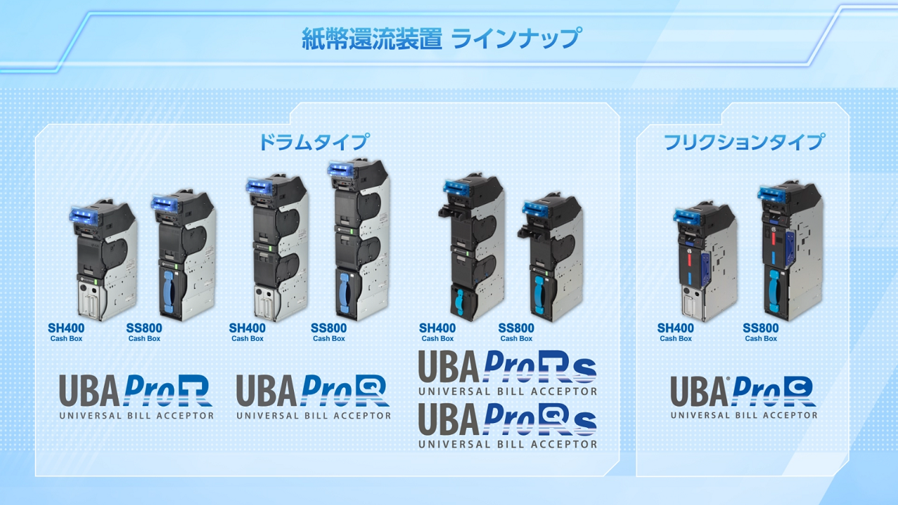 JCMの紙幣還流ユニット「UBA Pro Recyclerシリーズ」を紹介する動画のサムネイル画像
