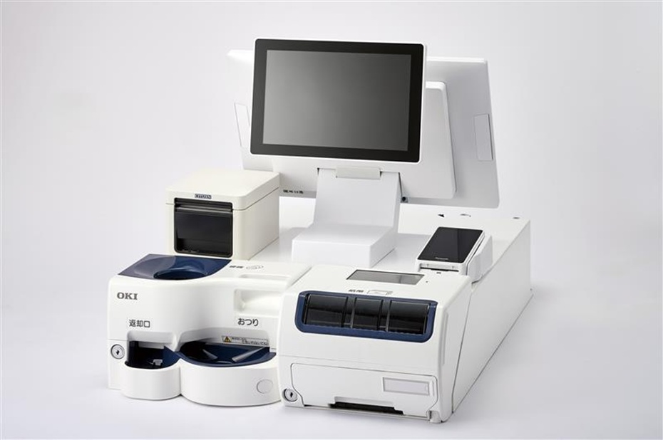 現金/キャッシュレス対応精算機 Flexcom Payの外観